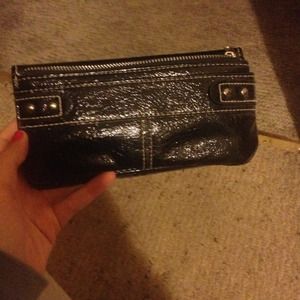 Plain black wallet