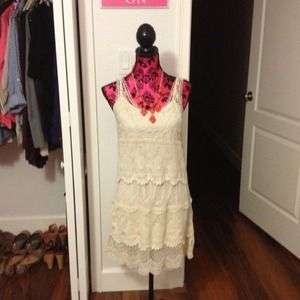 ❤❤❤Reserved!!! ❤❤❤Off white Lace dress