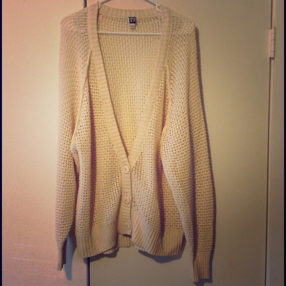 Roxy cream cardigan
