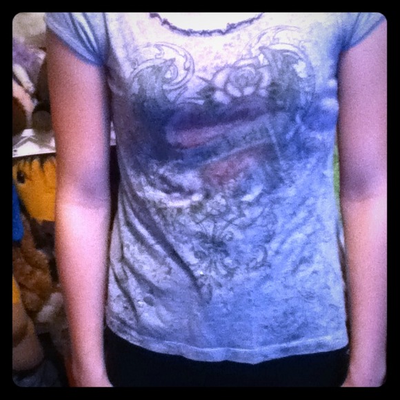 Gray loose Tee shirt - Picture 1 of 2