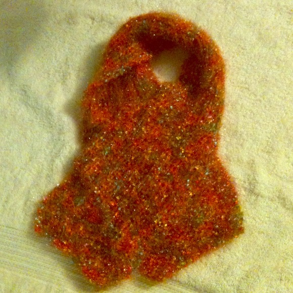 Handmade knit scarf