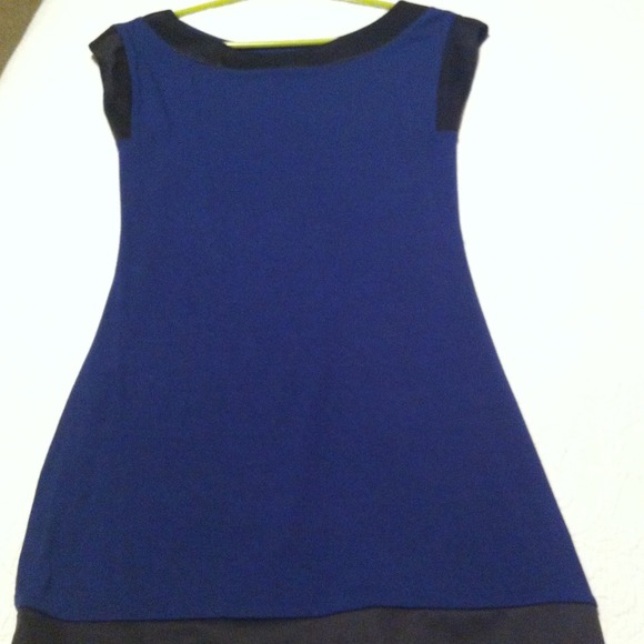 Blue and black tunic