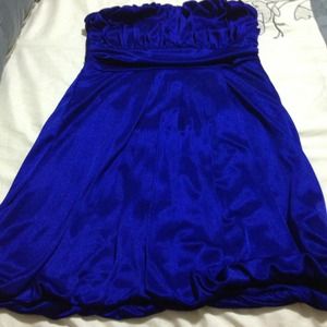 Blue going out dress