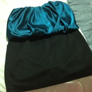 Black and blue dress