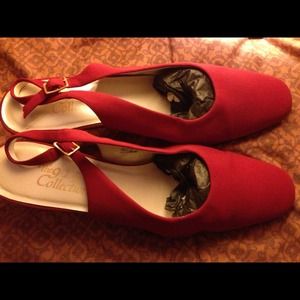 Red dress shoes