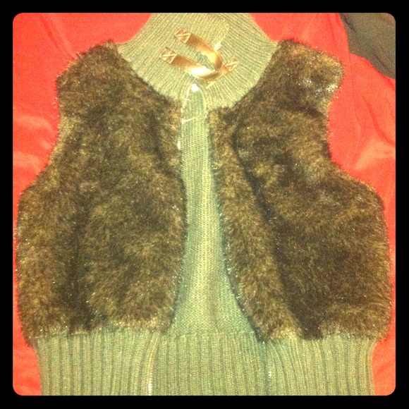 Faux fur vest
