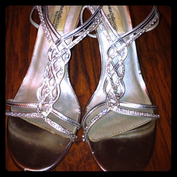Silver sexy heels.