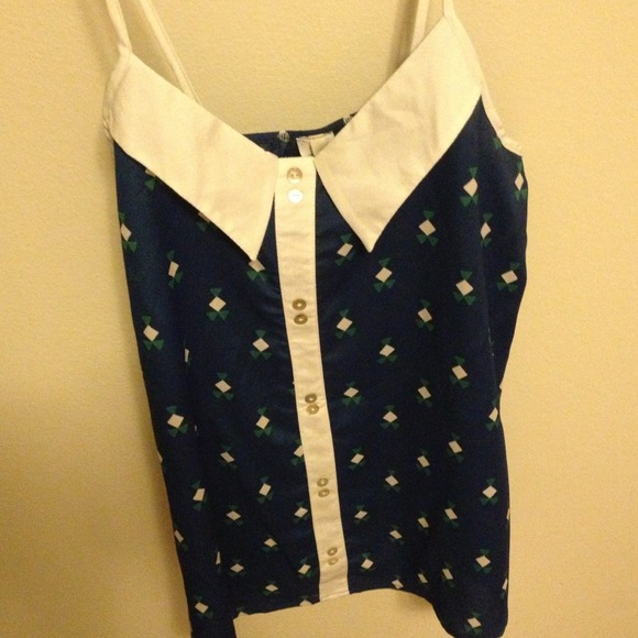 ❌Sold Blue and white sailer inspired top