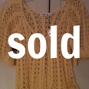 Reduced! Yellow cardigan