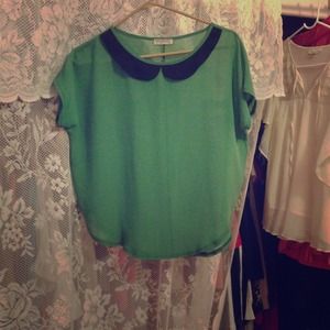 Peter Pan inspired sheer top