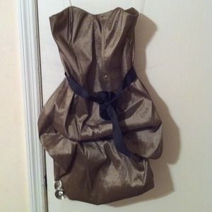 Olive green dress for a night out!