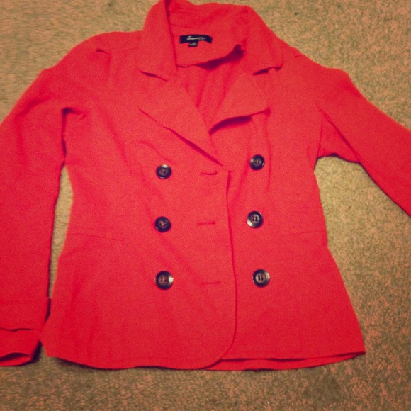 Dark red forever 21 jacket