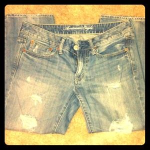 ❤❤sold❤❤American eagle ae distressed denim capris