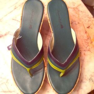 American Eagle sandal wedges