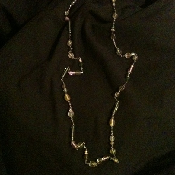 💕BUNDLE💕Lia sophia 58" Cut Crystal Necklace