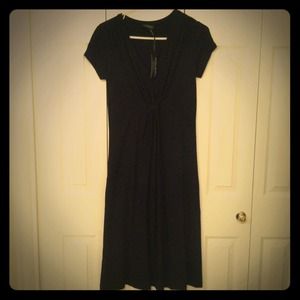 Black maternity and nursing dress