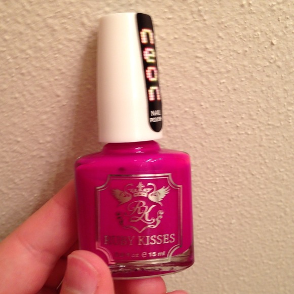 Purple/magenta Neon Nail Polish