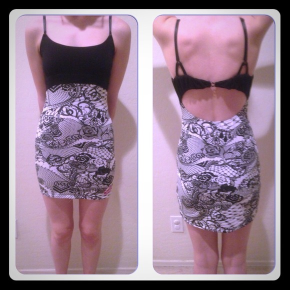 Metal mulisha sundress. Black and white