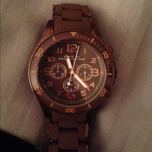 🌺SOLD🌺Marc Jacobs brown stainless steel/silicone