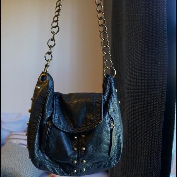 🔴SOLD|BUNDLED🔴Black studded shoulder bag😊 - Picture 3 of 4