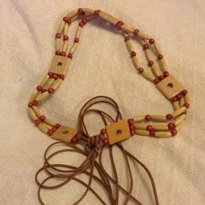 Versatile bead & leather belt