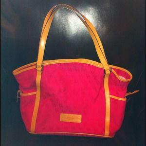 REDUCED Dooney & Bourke Pink Canvas Purse