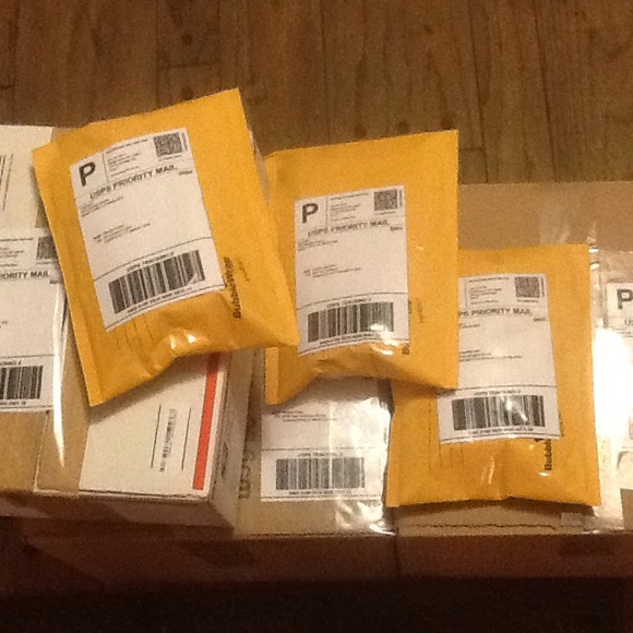 Shipping packages out ladies.