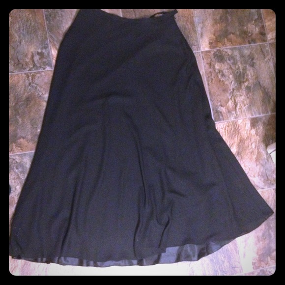 Black floor length skirt