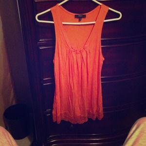 Express orange tank top