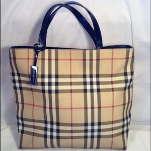 Authentic Burberry Nova Check tote bag
