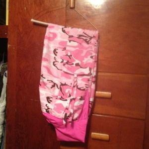 Plus pink Camo dance pants@@@@@@@@@reserved