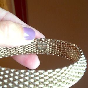 Authentic Tiffany and Co. Mesh bracelet.
