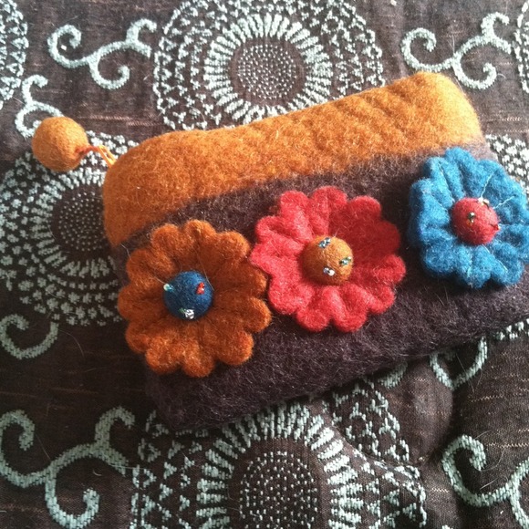 ⛔Sold⛔Boiled Wool Change purse