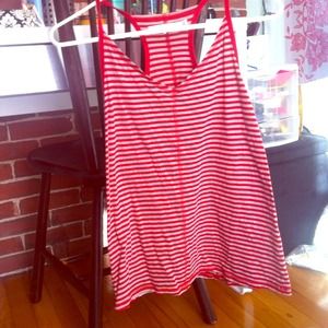 Red striped tank top