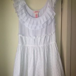 White baby doll dress