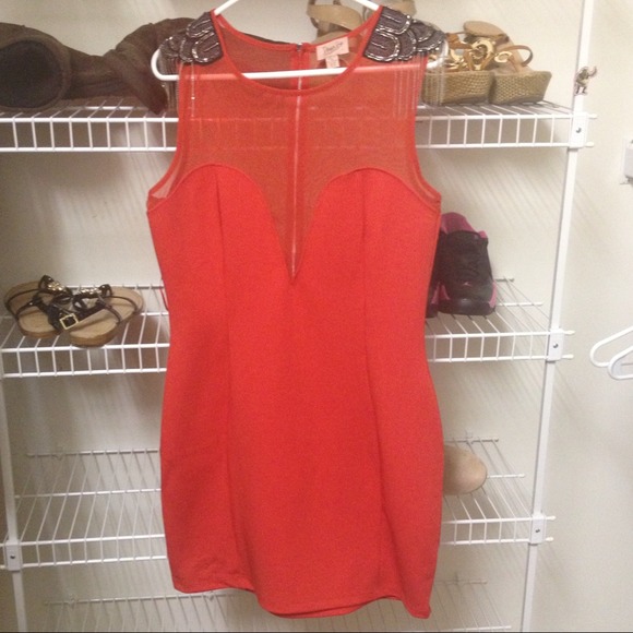 TopShop size 12 red dress.