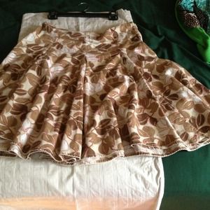 Tan/brown/white Merona skirt