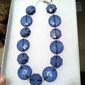 A big beautiful blue necklace. Wore a few times