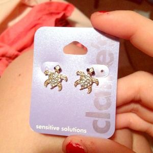 sensitive earings from claires brand new NEVERworn