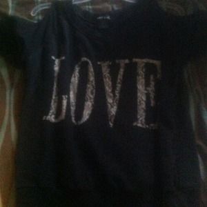 Wet seal open shoulder shirt.