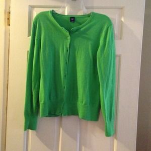 **Sold in bundle**Cute lime green Gap cardigan