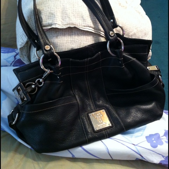 Black tignanello handbag