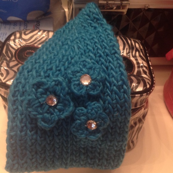 Crocheted flowered headbands