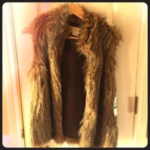 Brand new with tags Michael Kors faux fur vest