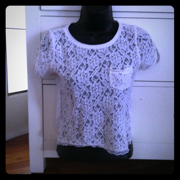 *RESERVED*Abercrombie Lace Shirt