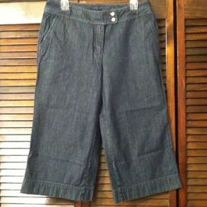 Denim Capri Pants