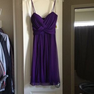 Purple cocktail dress