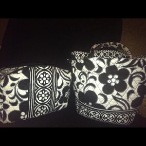 Vera Bradley tote and a make-up bag