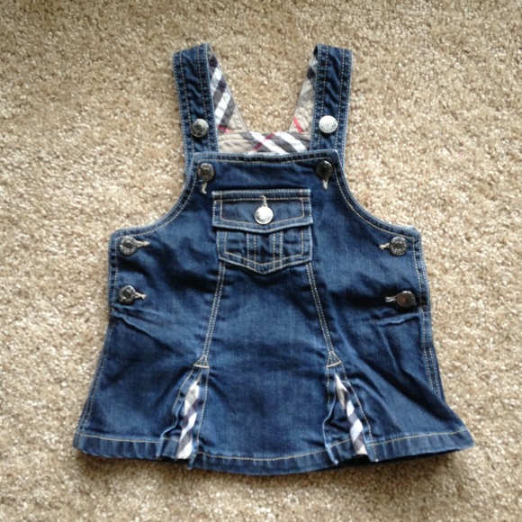 **SOLD**Burberry Infant Girl's Denim Jumper