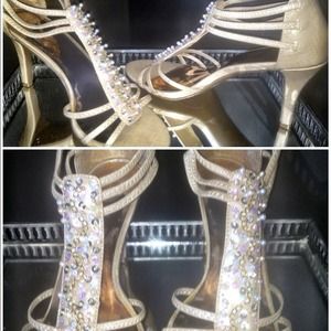 Size 8: Pearl Demure Strappy Heel, 21/2 inches